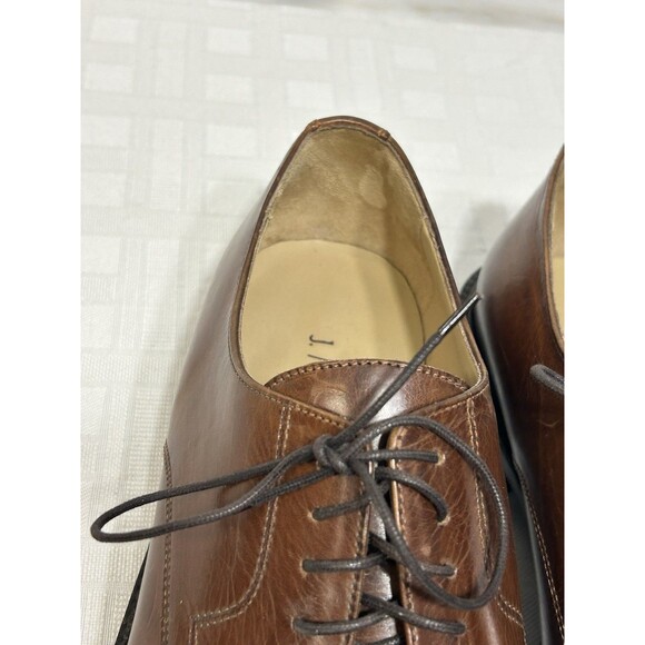 J Johnston Murphy Brown Leather Oxford Toe Cap Dress Shoes Size 11.5 M COMFORT main image 7